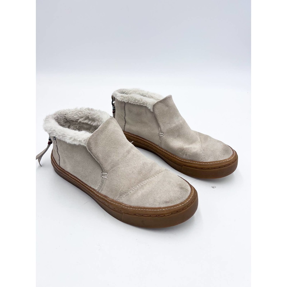 TOMS Paxton Faux Fur Suede Casual Mid Top Boots Size 6